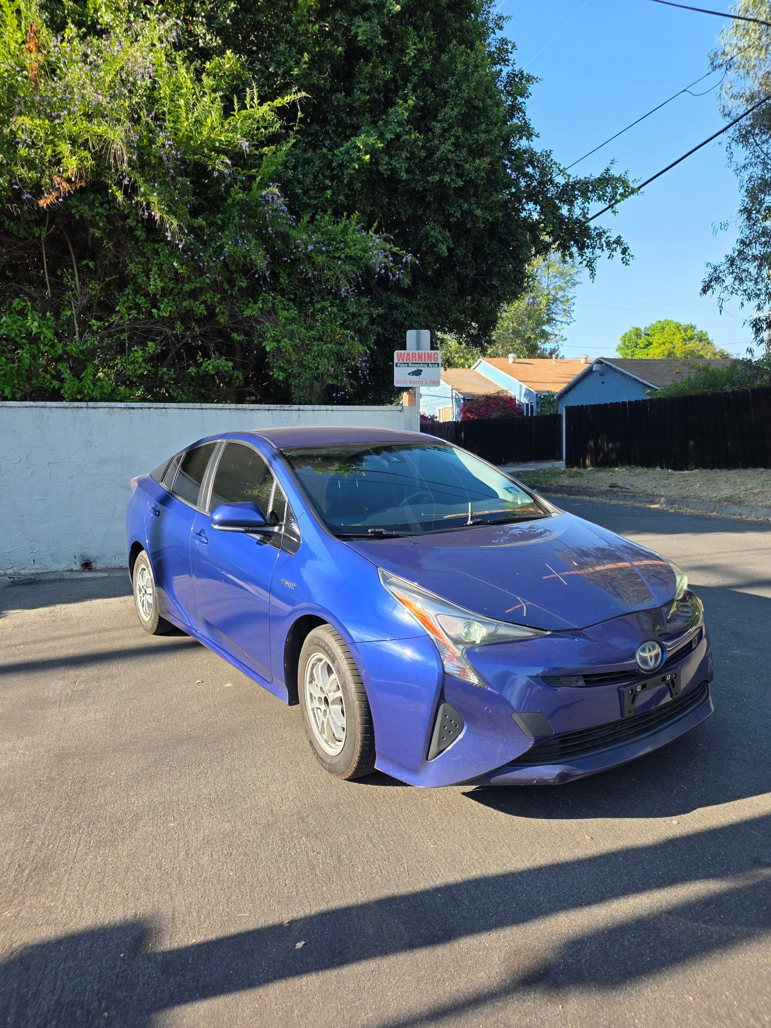 2018 Toyota Prius Two - Blue exterior